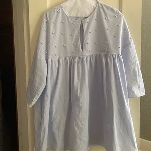 Zara babydoll pearl romper